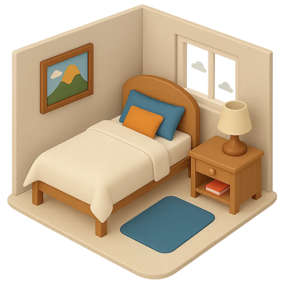 illustrazione di un appartamento arredato